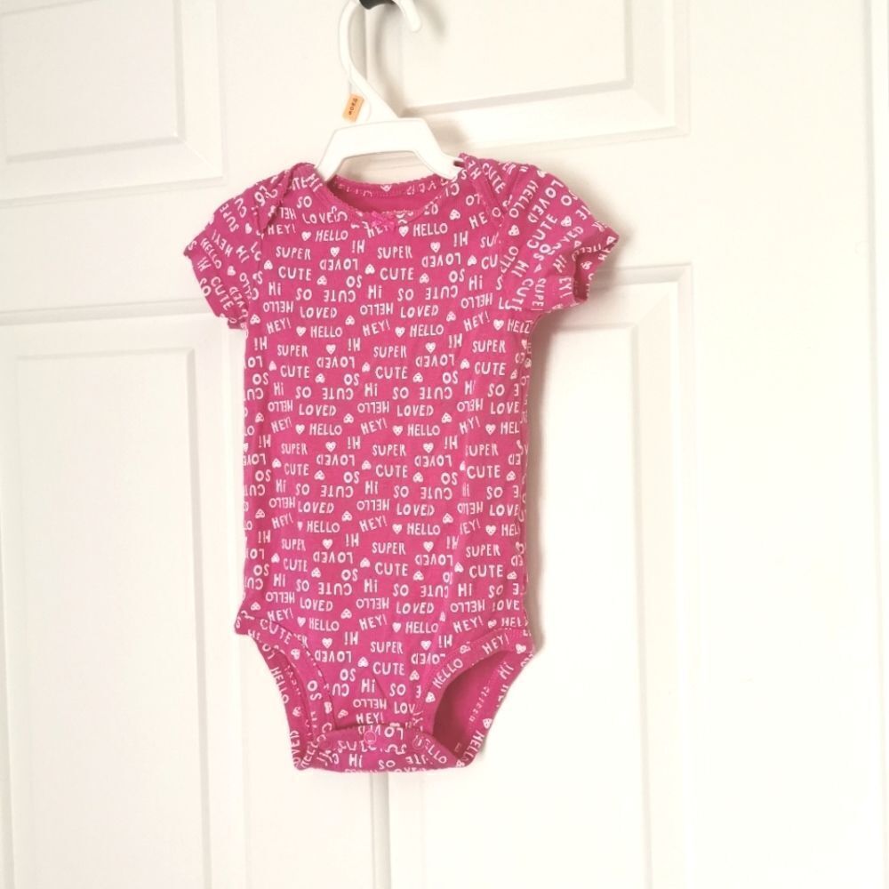 5/$10 Carter's 3m short sleeve onesie